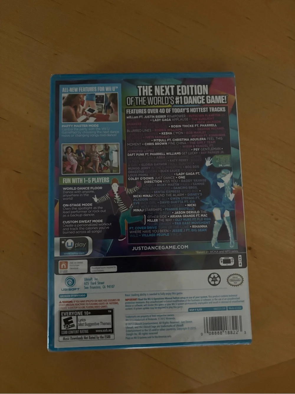 Just Dance 2014 (Wii U) - Blue Cover. NWT